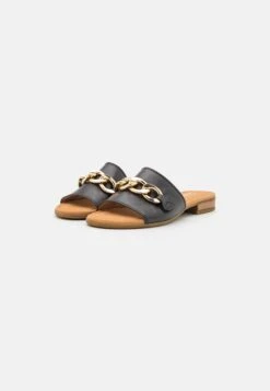 Gabor Comfort Mules - Schwarz/Gold -Gabor Sales Store 02719899b9a94d4899ddef1c598141bf
