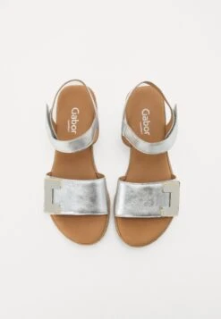 Gabor Comfort Platform Sandals - Silber -Gabor Sales Store 078101fafb9148c6bde9c585bdf2db9c