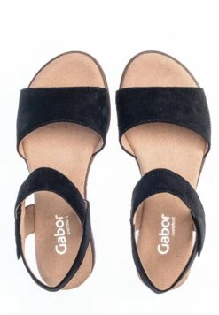 Gabor Comfort Wedge Sandals - Schwarz Kork/Schw -Gabor Sales Store 22b74e7669394e1cb4a3be38df2177a2