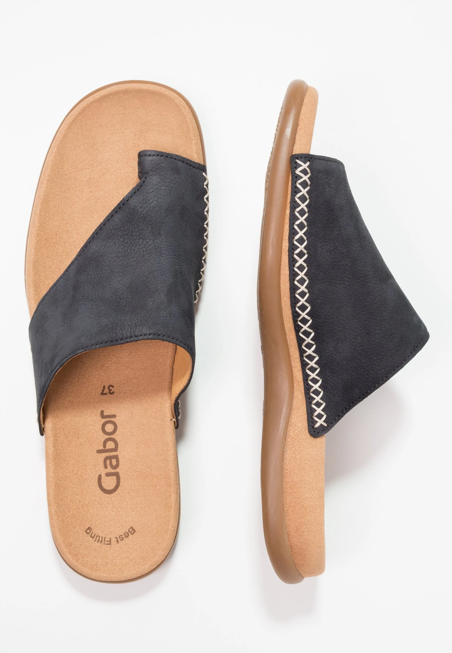 Gabor T-Bar Sandals - Nightblue 6 Gabor T-Bar Sandals - Nightblue - Image 4