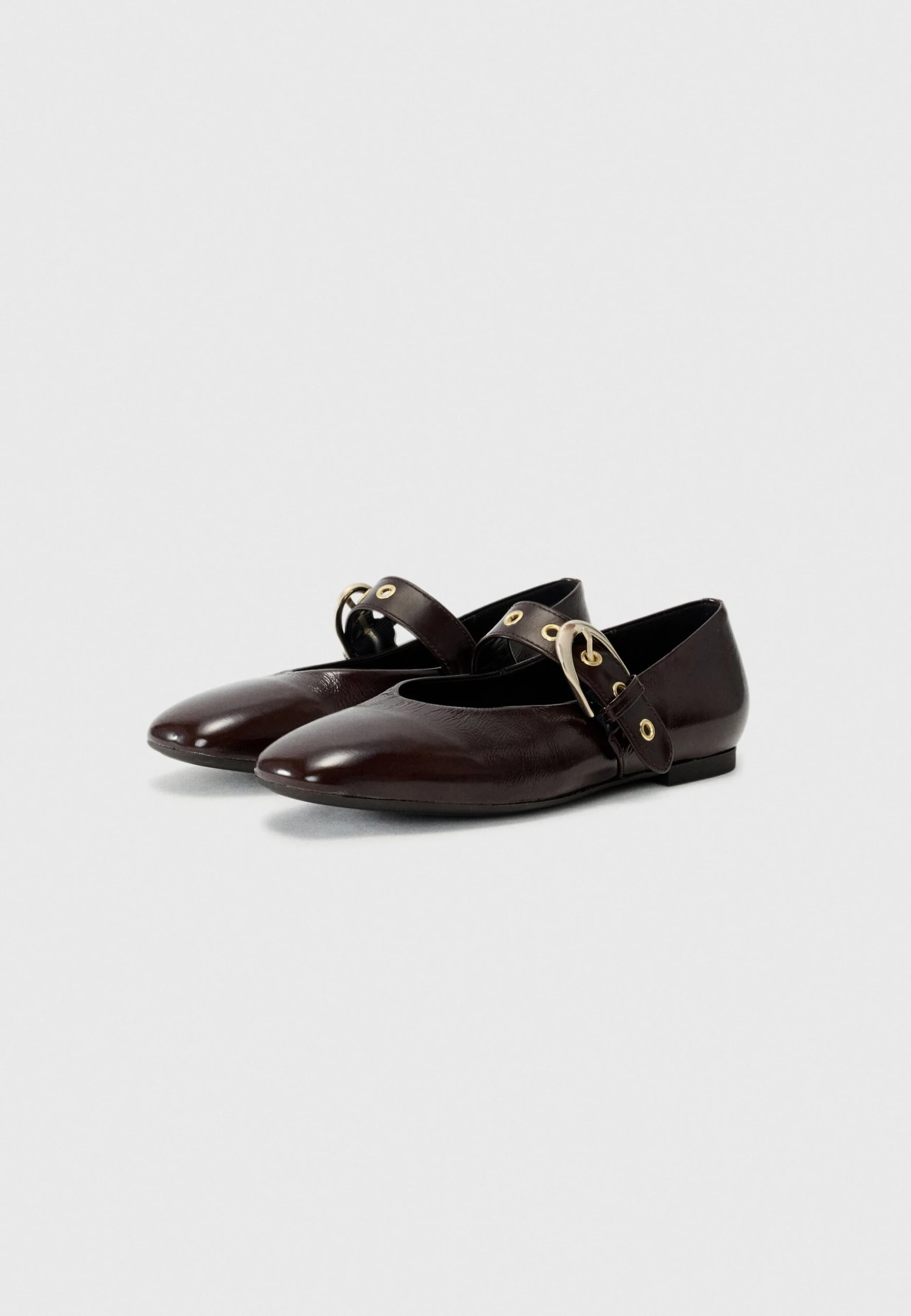 Gabor Ballet Pumps - Mocca/gold-coloured 4 Gabor Ballet Pumps - Mocca/gold-coloured - Image 2