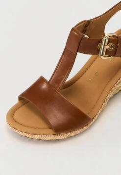 Gabor Comfort Wedge Sandals - Peanut -Gabor Sales Store 30478ce91d8441be944cf2fd06853fff