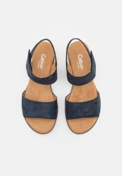 Gabor Comfort Wedge Sandals - Dark Blue -Gabor Sales Store 37adcdd96a4c4a63a5c696aa56b64d43