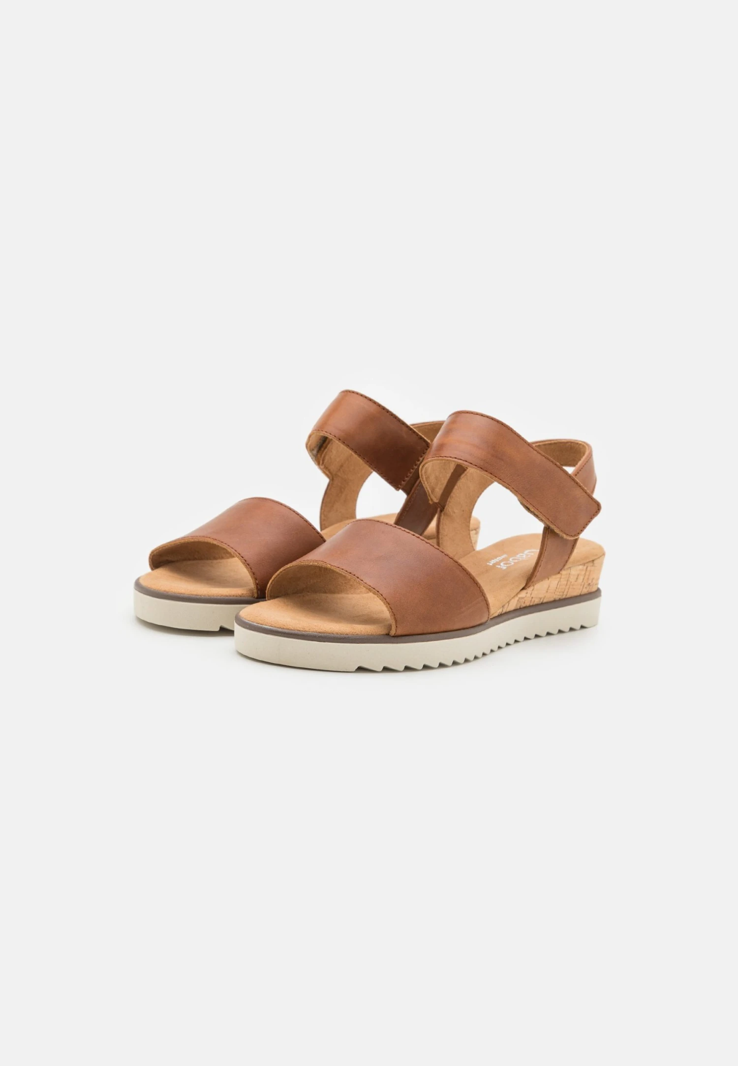 Gabor Comfort Wedge Sandals - Cognac 5 Gabor Comfort Wedge Sandals - Cognac - Image 3