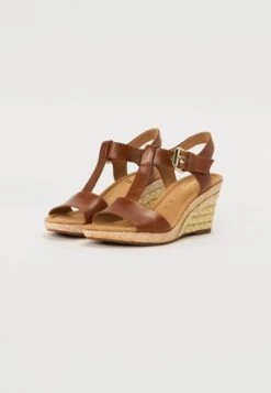 Gabor Comfort Wedge Sandals - Peanut -Gabor Sales Store 57b60eb71735425b9ad68a29e85459ac
