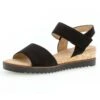 Gabor Comfort Wedge Sandals - Schwarz Kork/Schw -Gabor Sales Store 679bcaaf041e4df2a68398641017c1ab