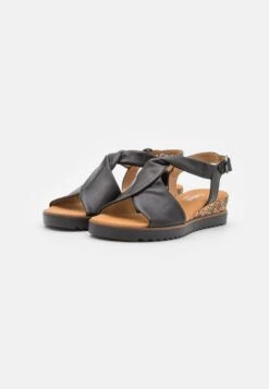 Gabor Comfort Wedge Sandals - Black -Gabor Sales Store 699faf68a7b74a9cb95a4076d9edd176