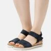 Gabor Comfort Wedge Sandals - Dark Blue -Gabor Sales Store 6eb1de6fa3484b7b9f54ad2a7d968afd