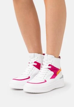 Gabor High-Top Trainers - Weiss/Pink/Jelly