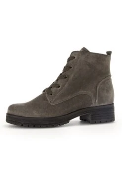 Gabor Comfort Lace-Up Ankle Boots - Mohair Mel