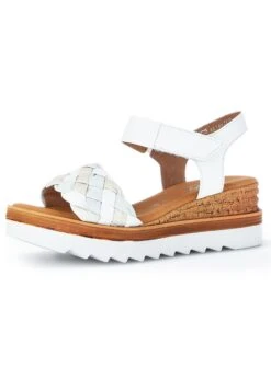 Gabor Comfort Platform Sandals - Weiss/Ltmint/Creme -Gabor Sales Store 788ee555bf934f8db28e47af456c9088