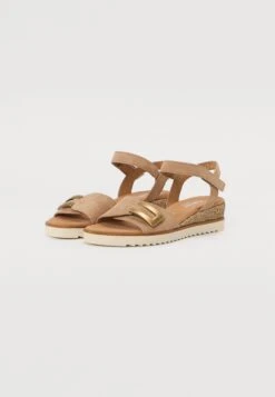Gabor Comfort Wedge Sandals - Sand -Gabor Sales Store 7c88f11c9b9146df8fced3766c17d051