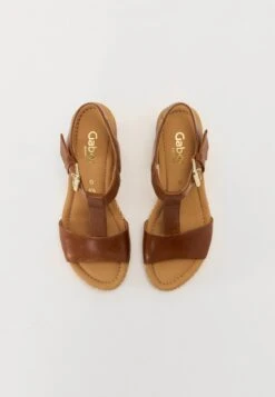 Gabor Comfort Wedge Sandals - Peanut -Gabor Sales Store 856262d929714487b1bad17c2ec41dbe