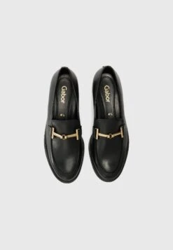 Gabor Slip-ons - Schwarz/gold-coloured -Gabor Sales Store 878251c56e7244ecb098f0a7cfee5d27