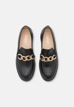 Gabor Comfort Slip-Ons - Schwarz/Gold Matt -Gabor Sales Store 9f61c5444a074f0caa42a25cbeb78e3d