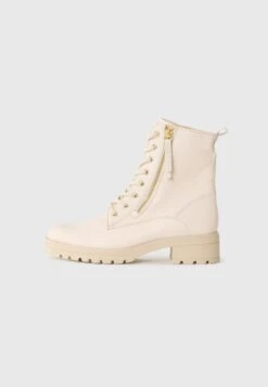 Gabor Comfort Lace-up Ankle Boots - Creme