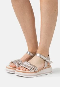 Gabor Comfort Platform Sandals - Puder