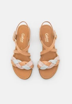 Gabor Comfort Sandals - Peanut/Pastel -Gabor Sales Store b32ec647f7b0444dad84322017f9c499