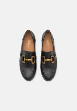 Gabor Comfort Slip-Ons - Black/Dark Gold -Gabor Sales Store bd5a932b6a5d4fd7a70b66917affb9ed