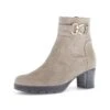 Gabor Comfort Ankle Boots - Kiesel Micro/gold
