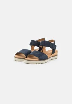 Gabor Comfort Wedge Sandals - Dark Blue -Gabor Sales Store edcefb2ae7de48228e331fc8d022a379