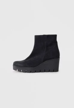 Gabor Wedge Ankle Boots - Dark Grey -Gabor Sales Store f98868219e0e4491af1661df53f2b15e